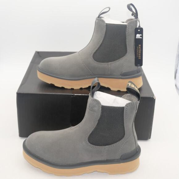 NEW Sorel Hi-Line Chelsea Boots Waterproof Quarry Gray Brown  Women's 5 - Picture 2 of 7